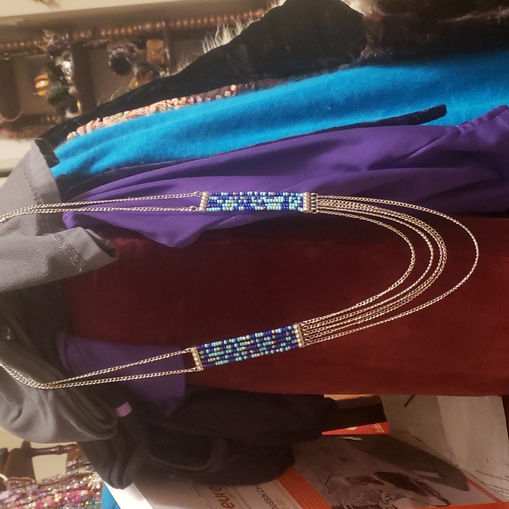 Long layered necklace